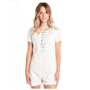 Solid and Striped Straud Romper